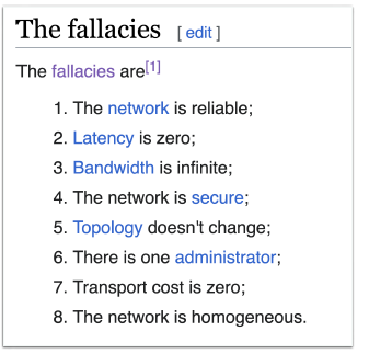 The Fallacies of Distributed Computing
