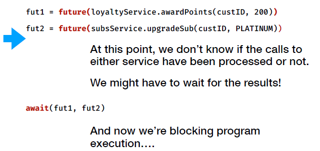 Awaiting non-blocking calls